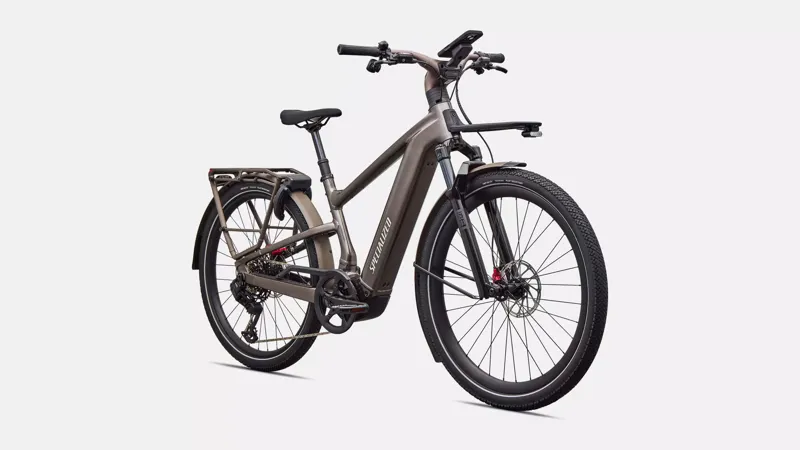 Specialized Turbo Vado 3 6.0 Electric Hybrid Bike in Gloss Warm Smoke Metallic-1