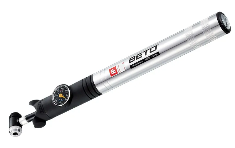 Beto One-Way Alloy Mini Pump With Gauge and Hose