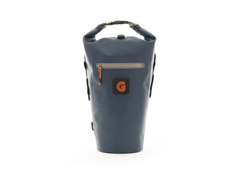 Brompton Borough 10L Waterproof Roll Top Rack Bag in Navy/Grey