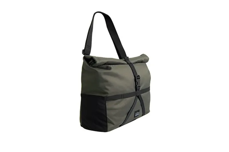 Brompton Borough Roll Top Bag Medium W/ Frame in Olive-1