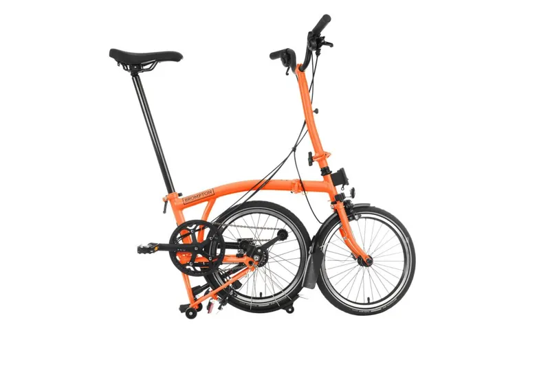 Brompton C Line 6 Speed High Handlebar Sunset Orange 2025 Folding Bike-1
