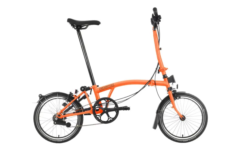 Brompton C Line 6 Speed High Handlebar Sunset Orange 2025 Folding Bike