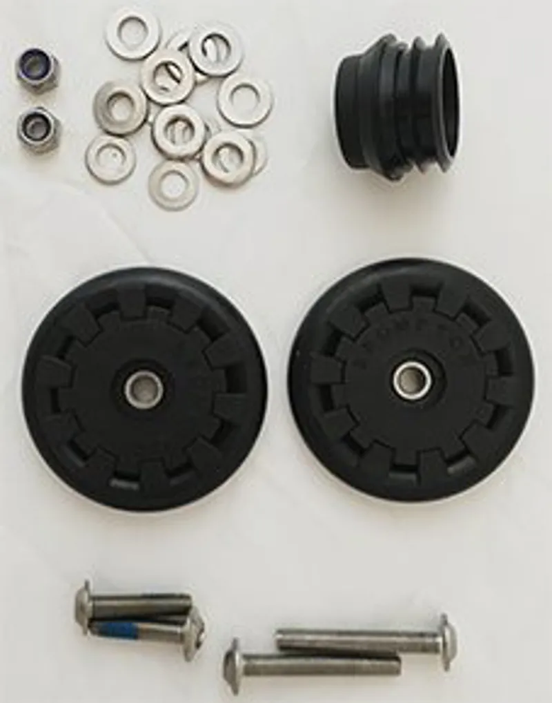 Brompton Eazy Wheel Rollers W/Fittings 5mm holes Pre 2016