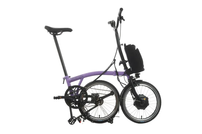 Brompton Electric C Line 4 Speed High HB 2024 Folding Bike Pop Lilac-1