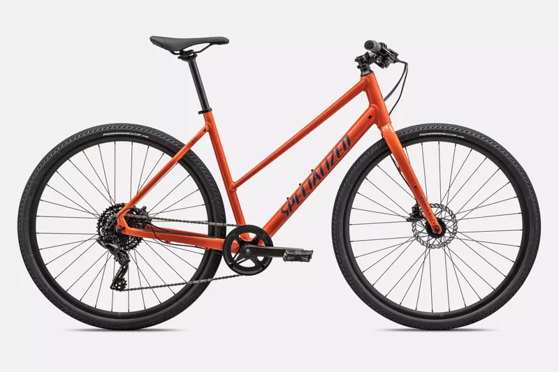 Specialized Sirrus X 2.0 Step Through Hybrid Bike Small in Gloss Cactus Bloom/Blue