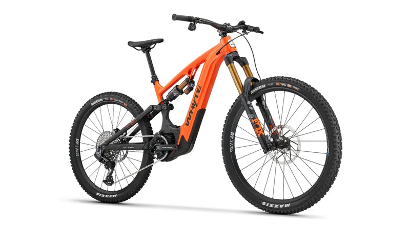 Whyte E-180 RSX V5 2025 Electric Mountain Bike in Orange/Black-1