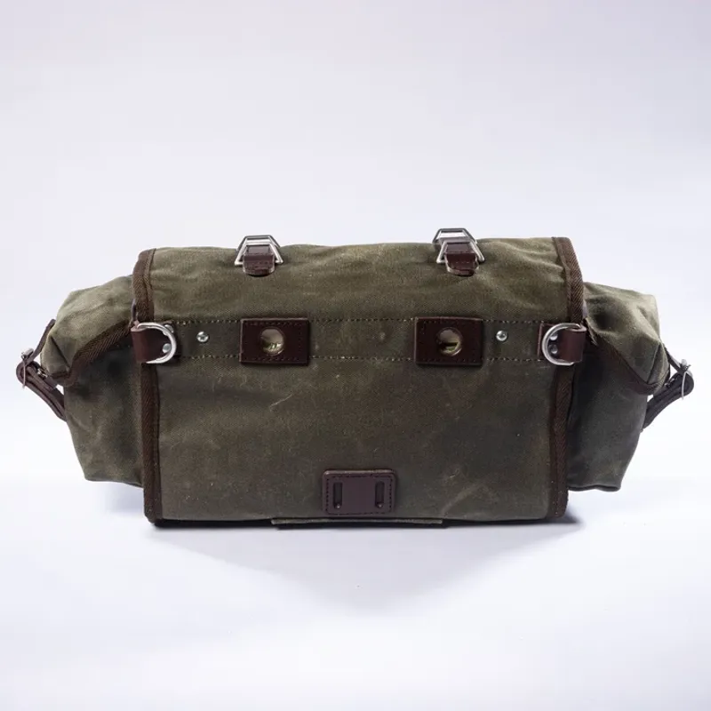 Carradice Field Green Barley Saddle Bag 9L and Bagman Support Sport-3