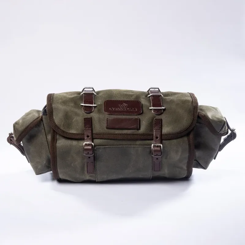 Carradice Field Green Barley Saddle Bag 9L and Bagman Support Sport-2