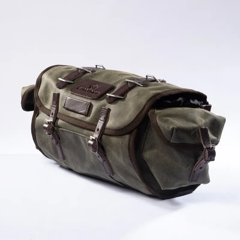 Carradice Field Green Barley Saddle Bag 9L and Bagman Support Sport