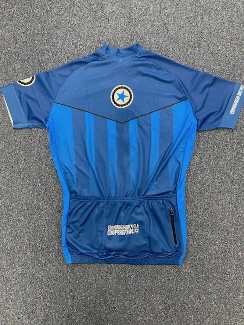 Edinburgh Bicycle Team Jersey in Blue/Sky/White-1