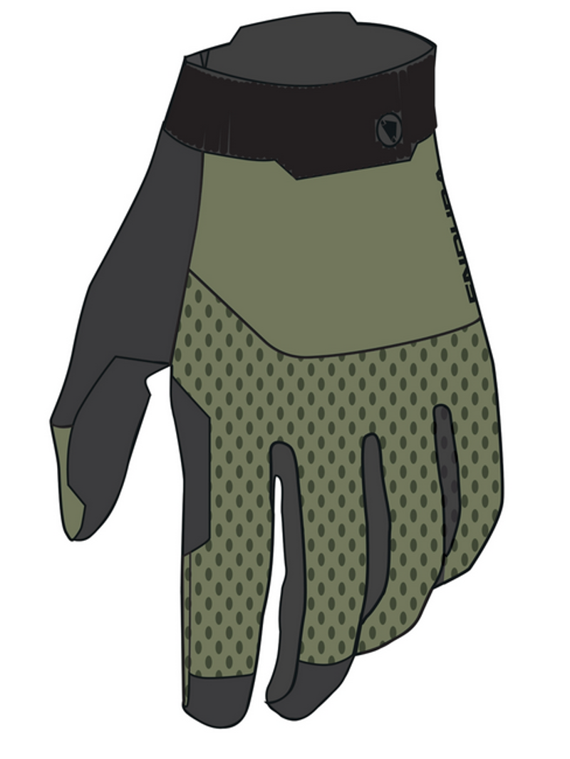 Endura Loop Unisex Full Finger Glove in Machair Green