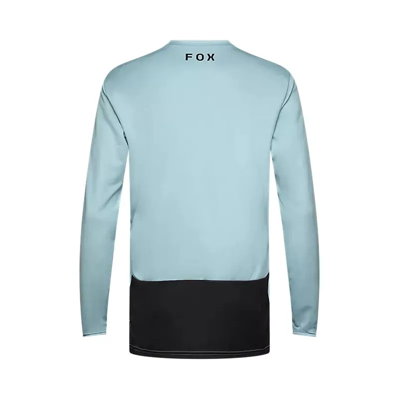 Fox Racing Ranger Long Sleeve Jersey in Vintage Wash Blue-1