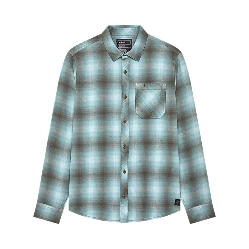 Fox Racing Survivalist Stretch Flannel in Vintage Wash Blue