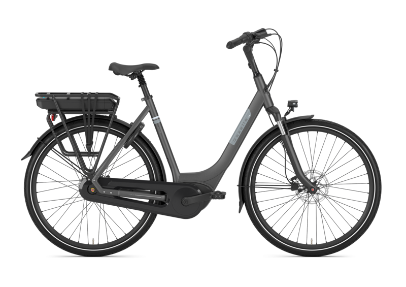 Gazelle Paris C7+ HMB 400Wh 2025 Low Step Through Electric Hybrid Bike in Anthracite