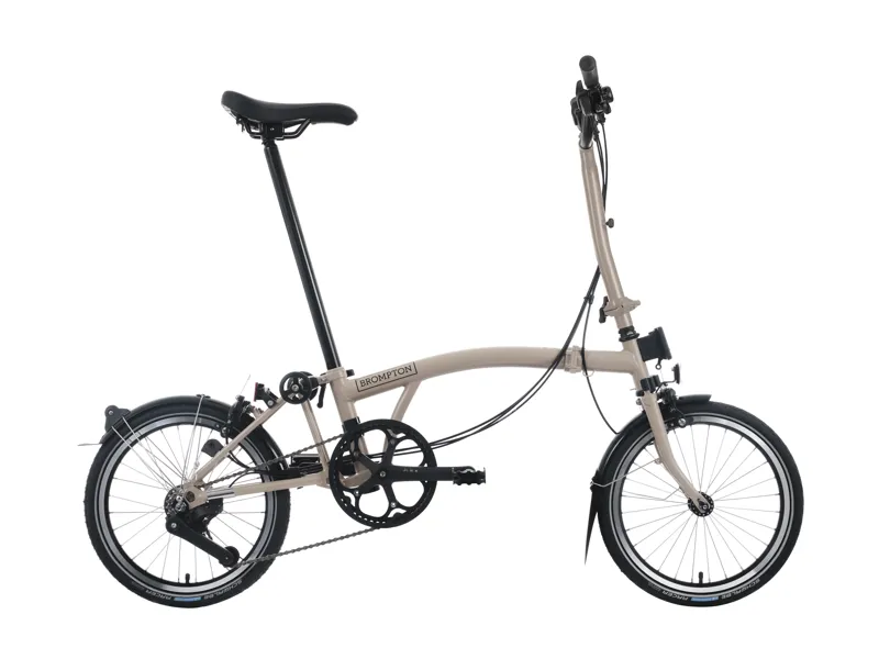 Brompton C Line 12 Speed 2025 Folding Bike In Dune Sand