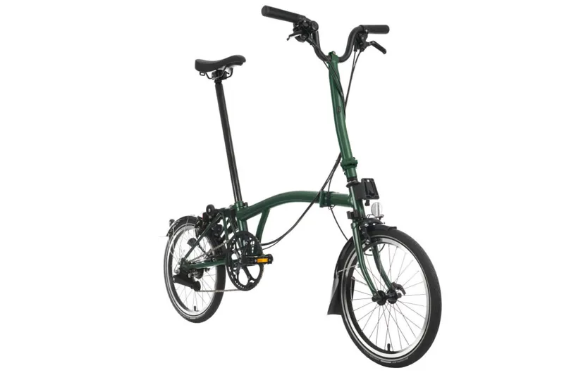 Brompton C Line 6 Speed 2025 Folding Bike In Racing Green-2