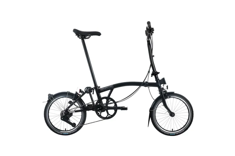 Brompton C Line 12 Speed 2025 Folding Bike In Matt Black