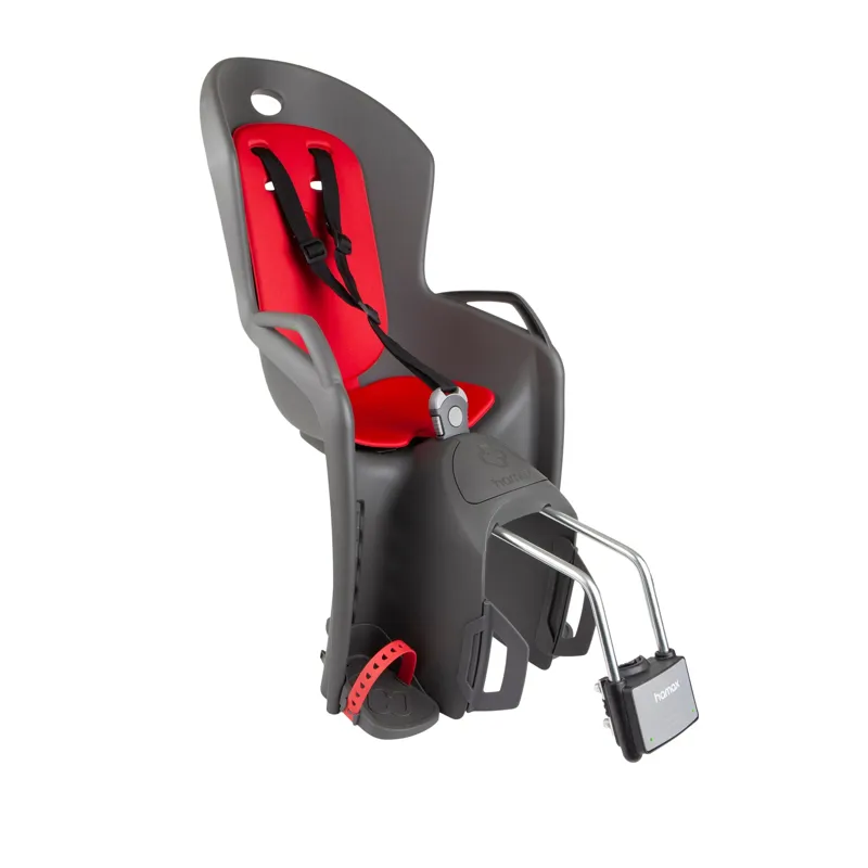 Hamax Amiga Frame Mount Child Seat in Dark Grey/Red