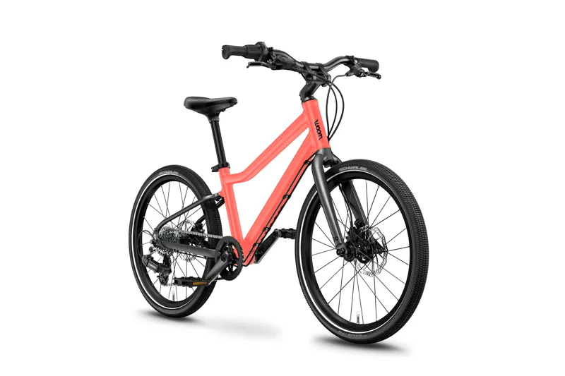Woom Explore 4 20 Kids Bike in Neon Coral-1