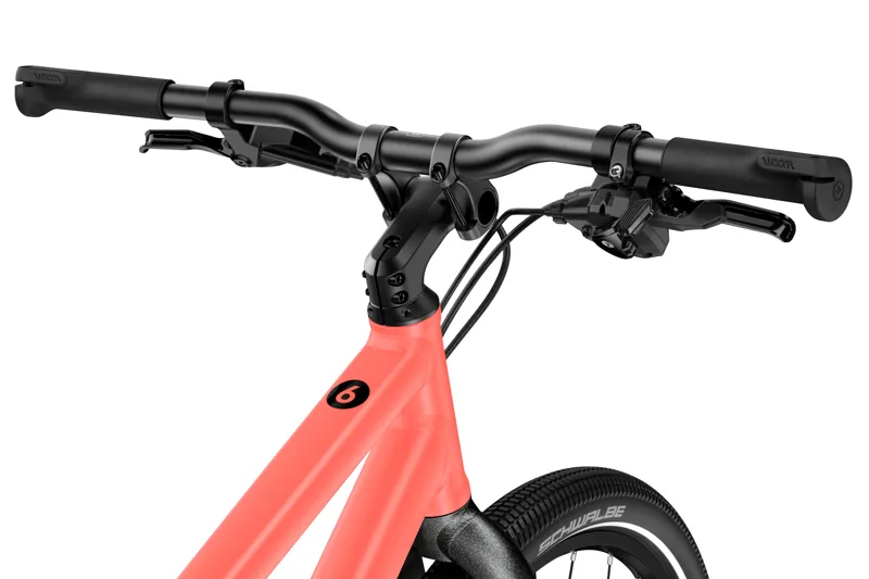 Woom Explore 6 Kids Bike in Neon Coral-2