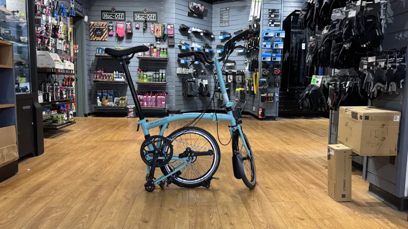 Brompton Ex-Demo C Line12 Speed Mid Handlebar 2025 in Turkish Green-1