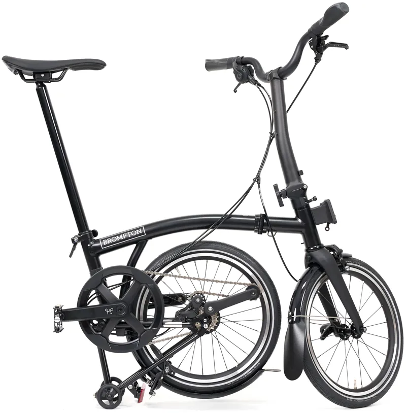 Brompton P Line 4 Speed 2026 Folding Bike in Matt Black-2