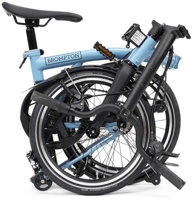 Brompton P Line 4 Speed 2026 Folding Bike in Cloud Metallic-3