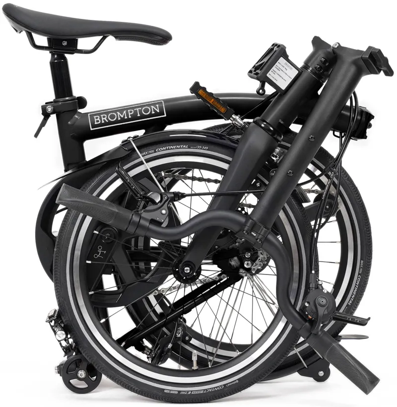 Brompton P Line 4 Speed 2026 Folding Bike in Matt Black-3