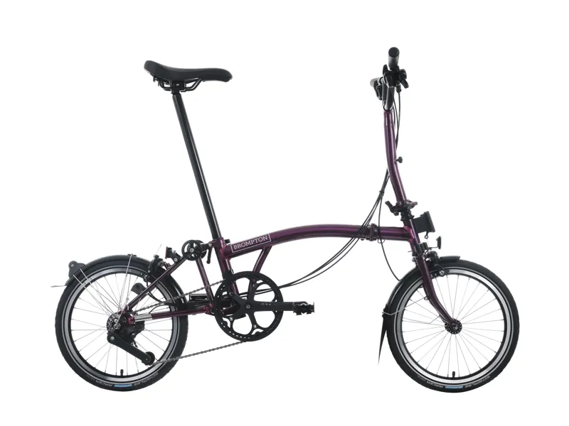 Brompton C Line 12 Speed 2025 Folding Bike In Amethyst Lacquer-1