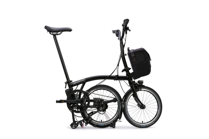 Brompton Electric C Line 4 Speed 2025 Folding Bike in Matt Black-1