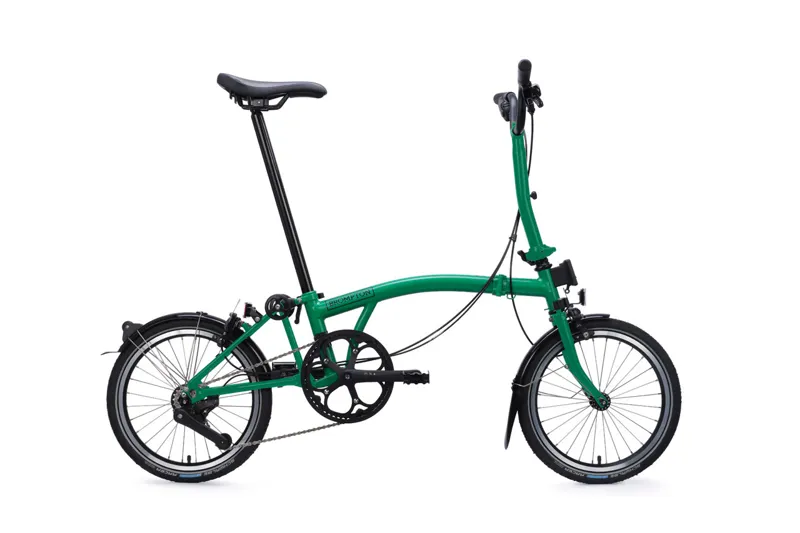 Brompton C Line 4-Speed High Handlebar 2026 Folding Bike in Palm Green