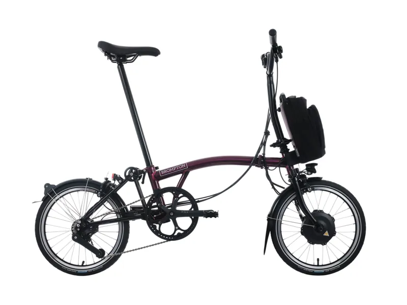 Brompton Electric C Line 4 Speed 2025 Folding Bike In Amethyst Lacquer