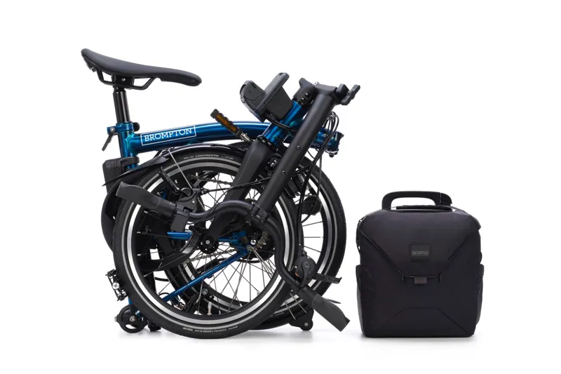 Brompton Electric P Line 4 Speed 2026 Folding Bike in Pacific Lacquer-2