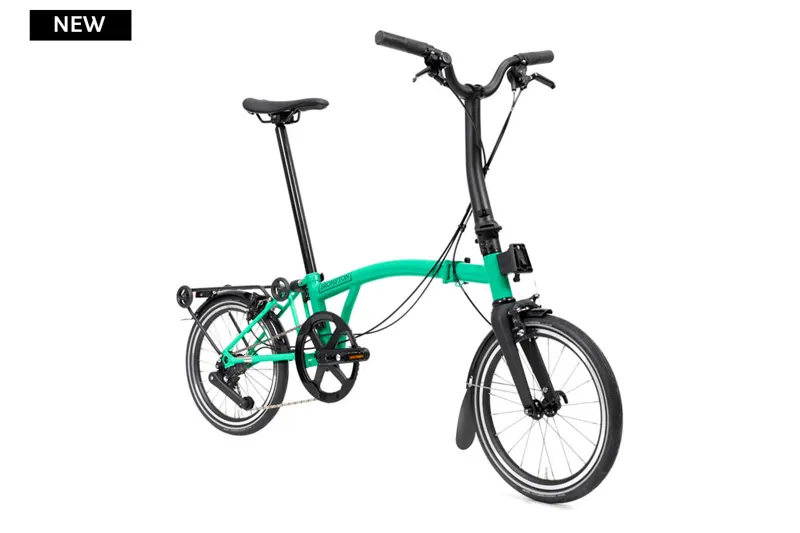 Brompton P Line 4 Speed 2026 Folding Bike in Palm Green-1