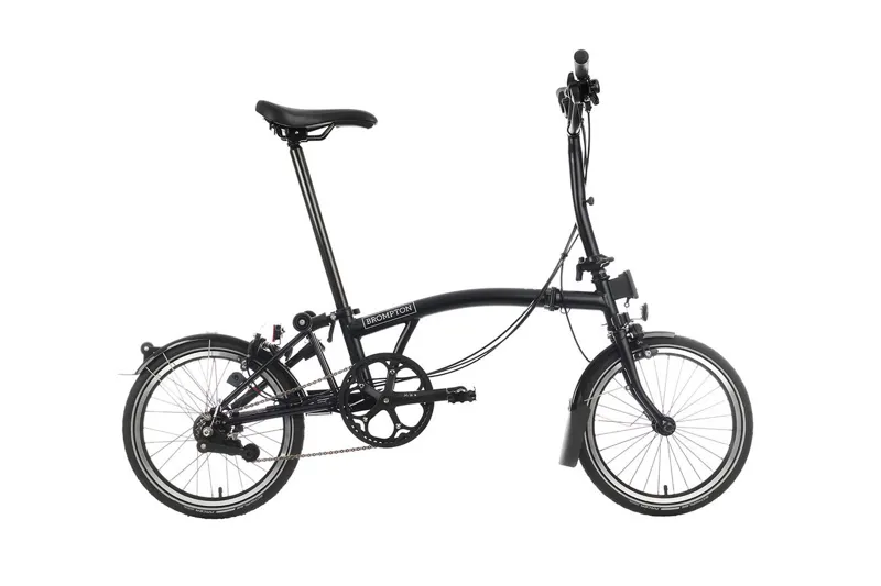 Brompton C Line 6 Speed High Handlebar 2025 In Black Matt
