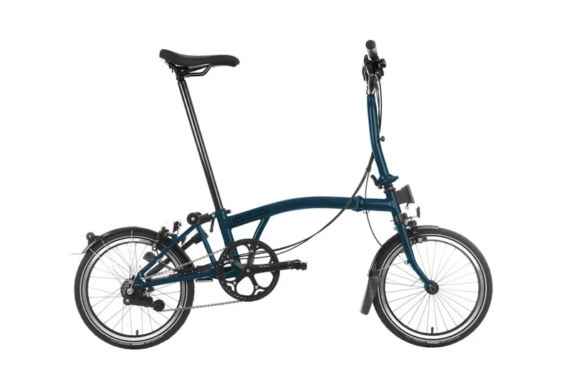 Brompton C Line 6 Speed 2025 Folding Bike In Ocean Blue