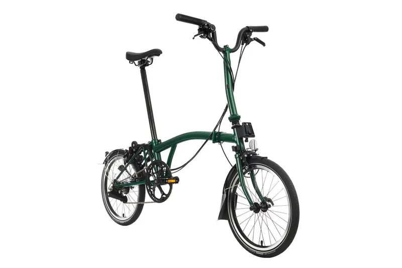 Brompton C Line 6 Speed 2025 Folding Bike In Racing Green-3