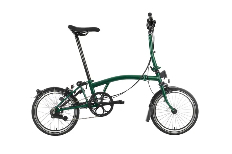 Brompton C Line 6 Speed 2025 Folding Bike In Racing Green