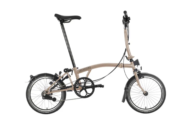 Brompton C Line 6 Speed 2025 Folding Bike In Dune Sand