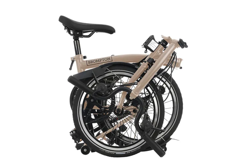 Brompton C Line 6 Speed 2025 Folding Bike In Dune Sand-1