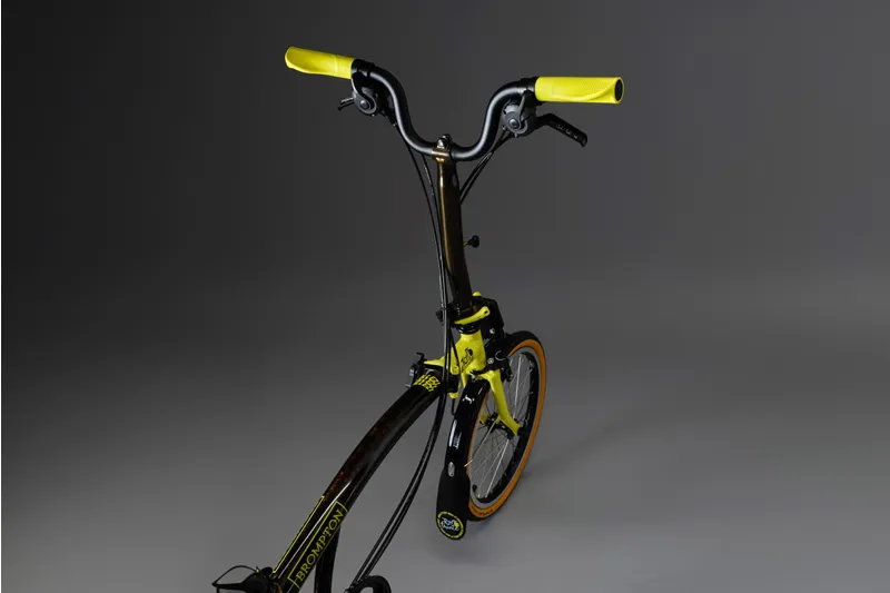 Brompton x Tour de France C Line Folding Bike in Leaders yellow-1