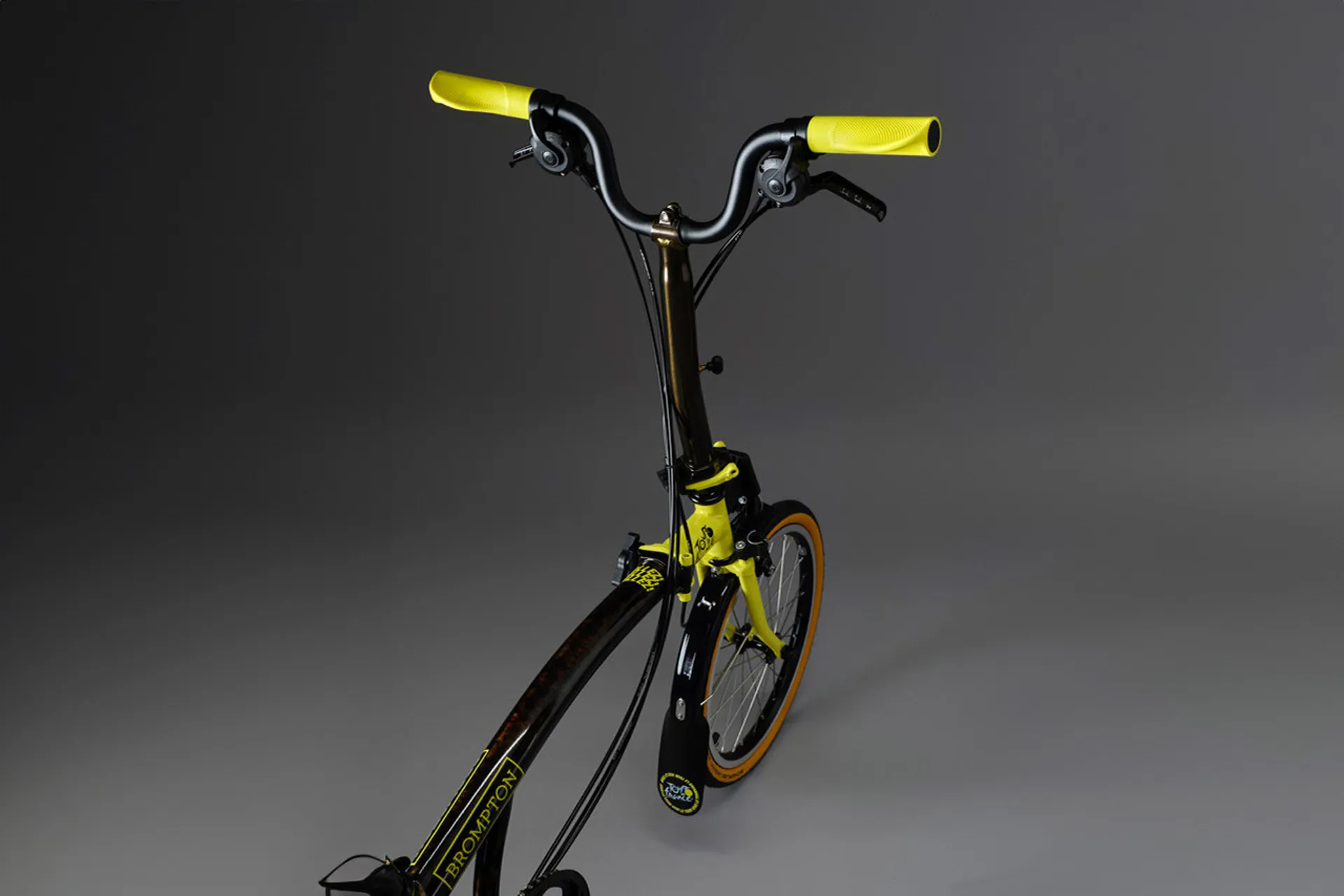 Brompton x Tour de France C Line Folding Bike in Yellow - Sale