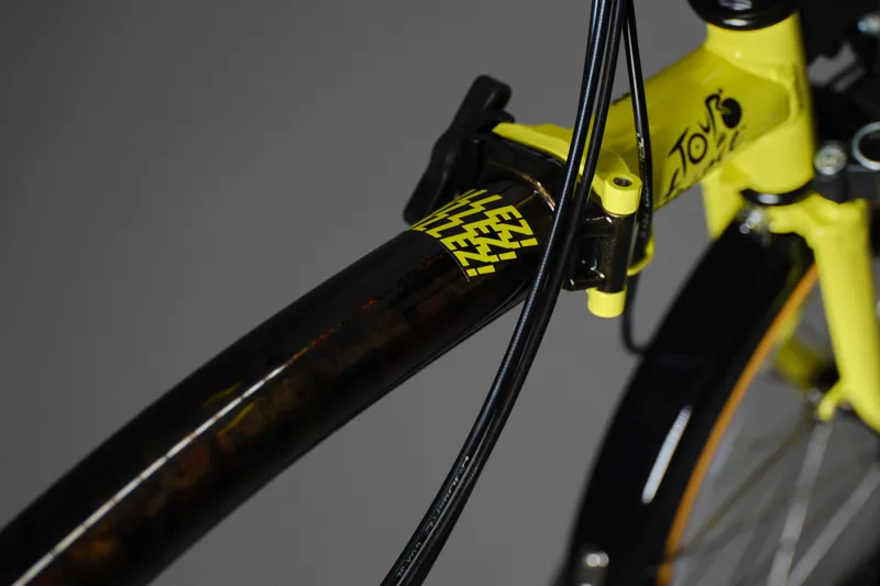 Brompton x Tour de France C Line Folding Bike in Leaders yellow-5