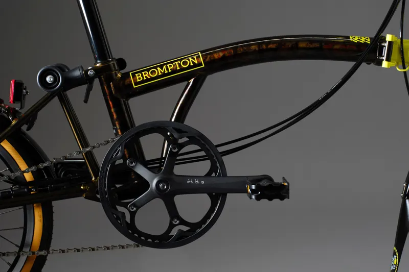 Brompton x Tour de France C Line Folding Bike in Leaders yellow-4