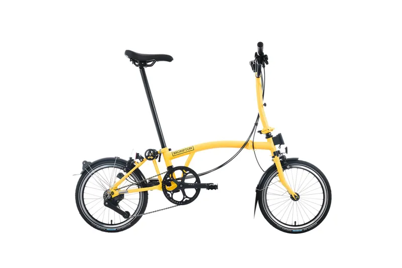 Brompton C Line 12 Speed 2025 Folding Bike In Bumblebee Yellow