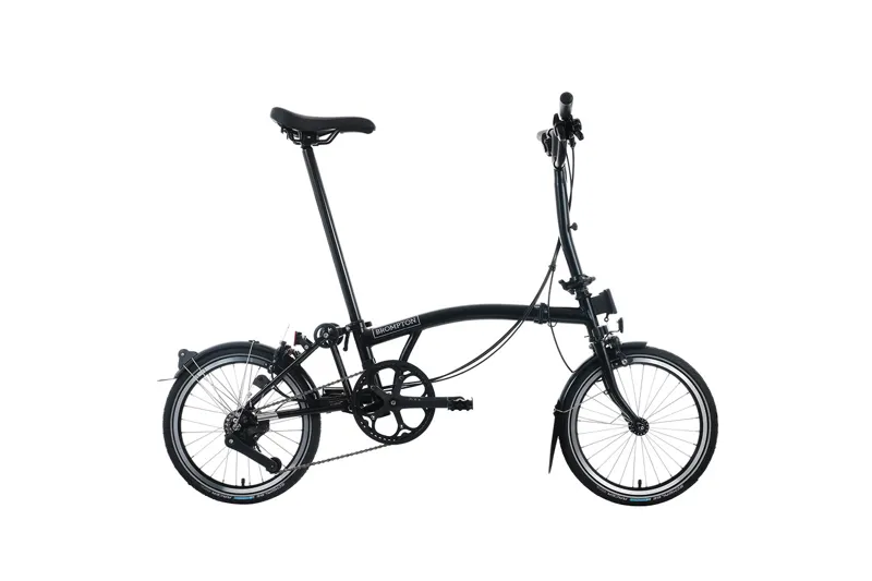 Brompton C Line 12 Speed 2025 Folding Bike In Matt Black-1