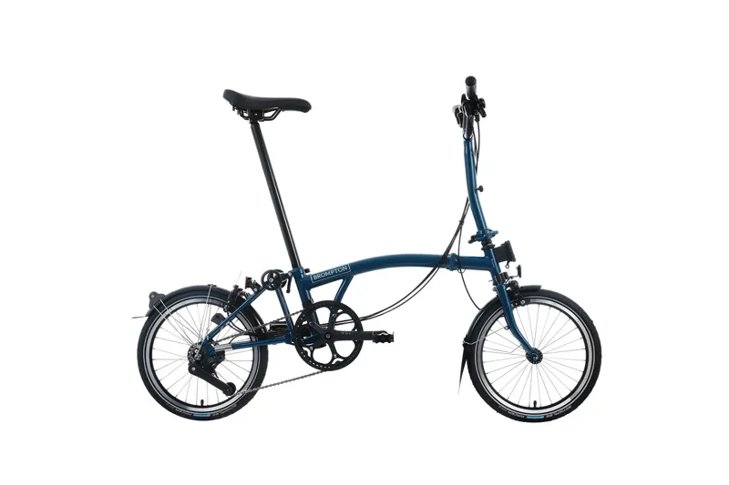 Brompton C Line 12 Speed 2025 Folding Bike In Ocean Blue