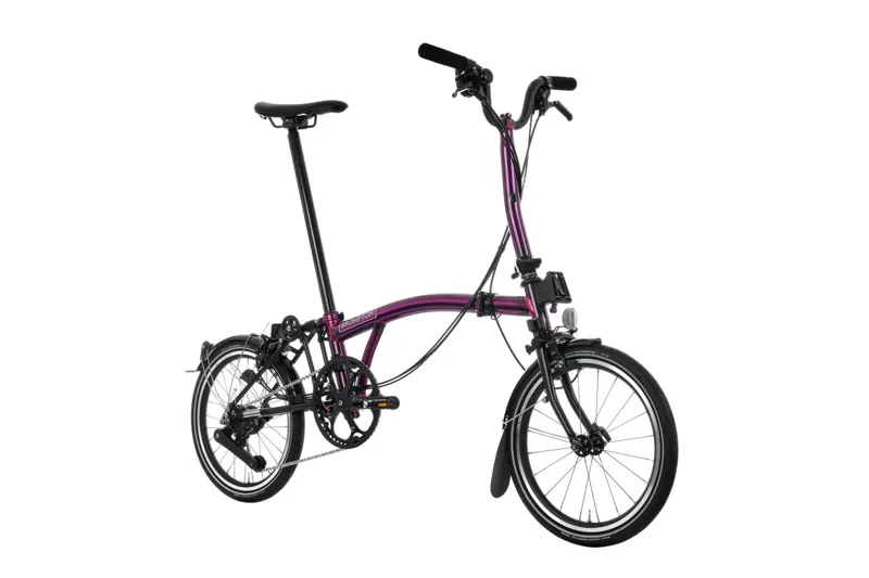 Brompton P Line 12 Speed 2025 Folding Bike In Amethyst Lacquer-2