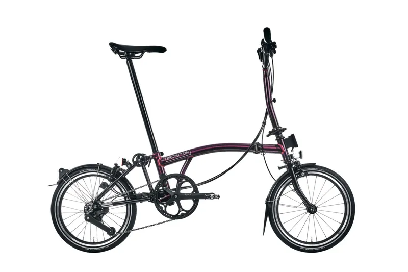 Brompton P Line 12 Speed 2025 Folding Bike In Amethyst Lacquer