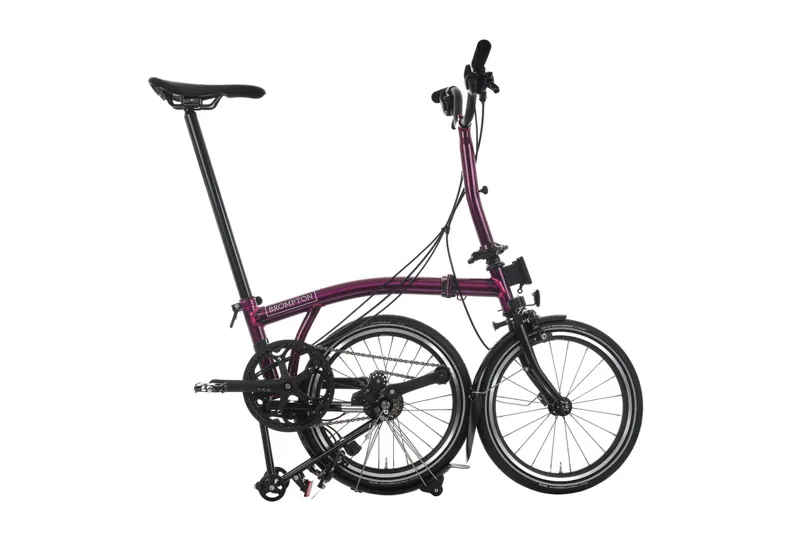 Brompton P Line 12 Speed 2025 Folding Bike In Amethyst Lacquer-3